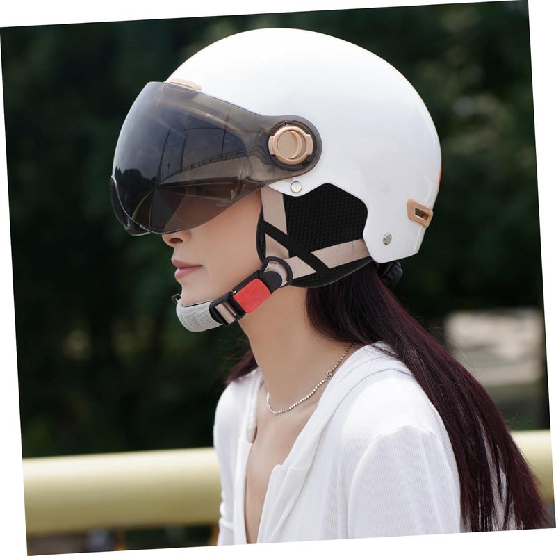 FUNOMOCYA 1 Pair Windproof Motorcycle Ear Pads Warm for Cycling Protective Covers for Biking Audible Riding Ear Warmers Universal Fit for Half Helmets - Image 5